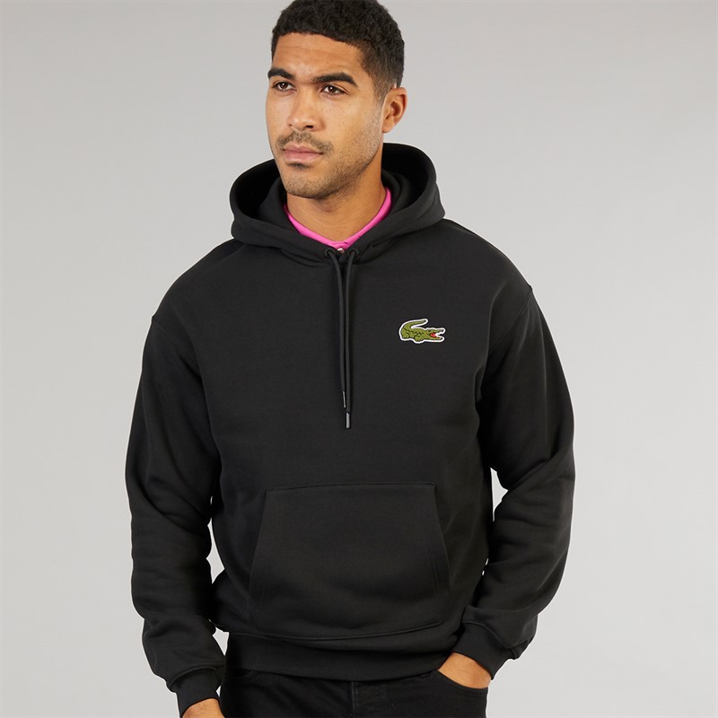 Lacoste Mens Hoodie Black - Size XS