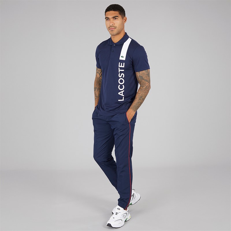 Lacoste Mens Polo Shirt Navy Blue/Navy Blue White
