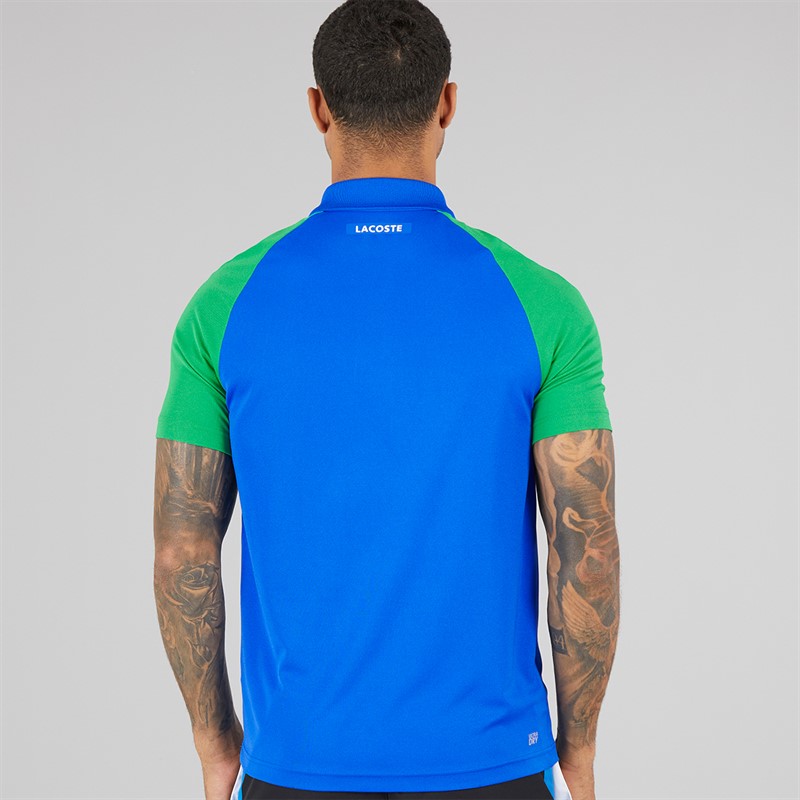 Lacoste Mens Colour Block Polo Shirt Gipsy Blue/Calathea Navy