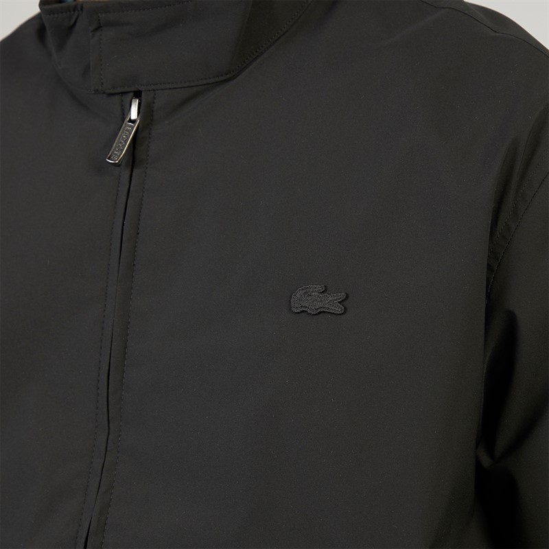 Lacoste Mens Harrington Windbreaker Jacket Black
