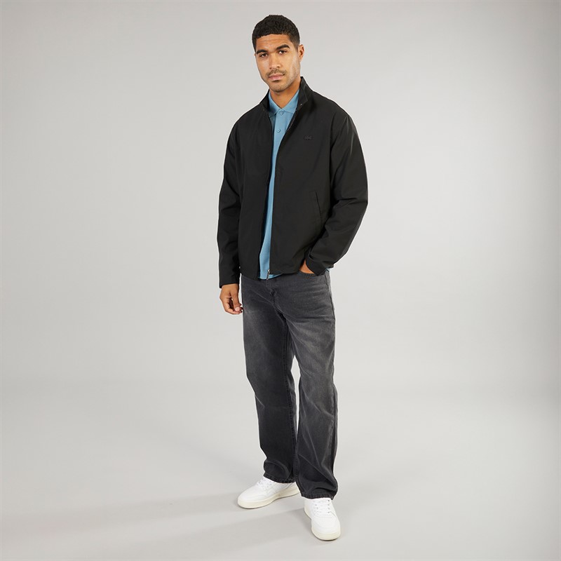 Lacoste Mens Harrington Windbreaker Jacket Black