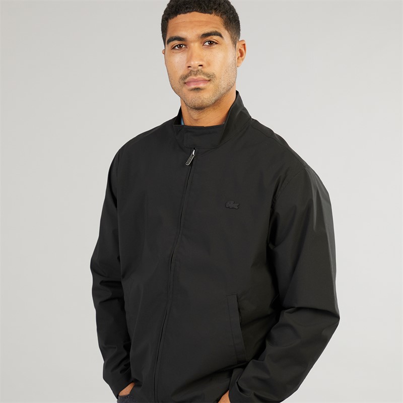 Lacoste Mens Harrington Windbreaker Jacket Black