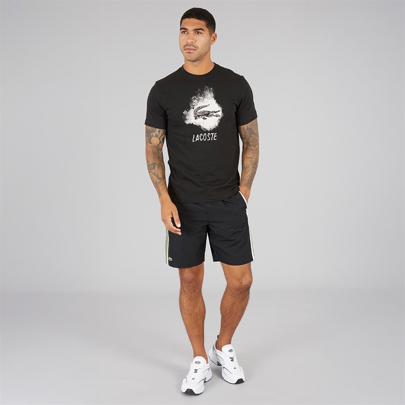 Lacoste Mens Graphic T-Shirt Black