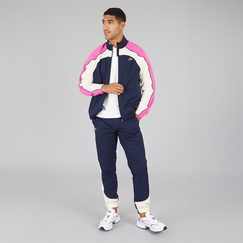 Lacoste Mens Tracksuit Navy Blue/Lapland Malva