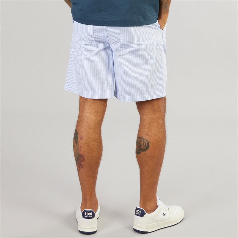 Lacoste Mens Stripe Shorts Overview/White