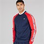 Lacoste Mens Colour Block Sweatshirt Navy Blue/Grenadine