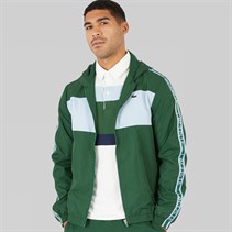 Lacoste Mens Colour Block Stripe Jacket Green/Rill
