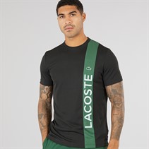 Lacoste Mens T-Shirt Black/Green Rill
