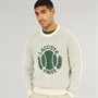 Lacoste Mens Heritage Jacquard Motif Jumper Lapland/Green