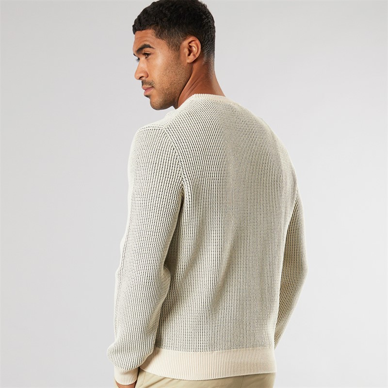 Lacoste Mens Heritage Jacquard Motif Jumper Lapland/Green