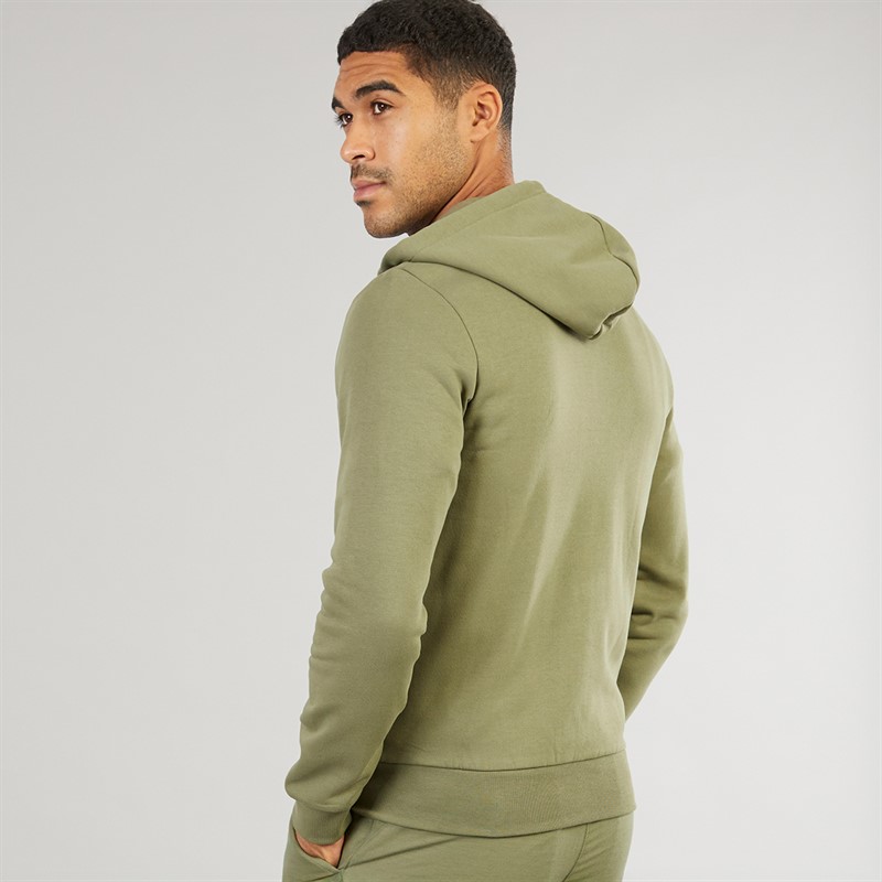 Lacoste Mens Zip Up Hoodie Khaki