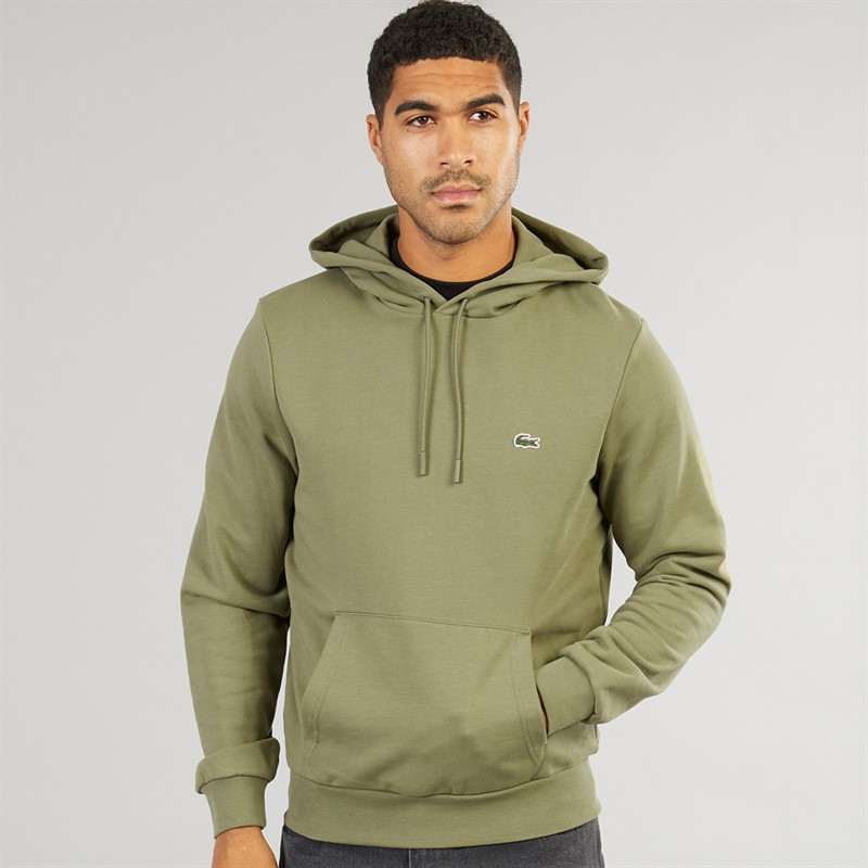 Lacoste Mens Hoodie Khaki