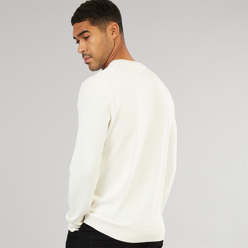 Lacoste Mens V-Neck Jumper Flour