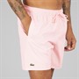 Lacoste Mens Monochrome Swim Shorts Flamingo/Green