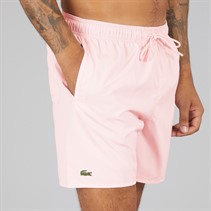 Lacoste Mens Monochrome Swim Shorts Flamingo/Green