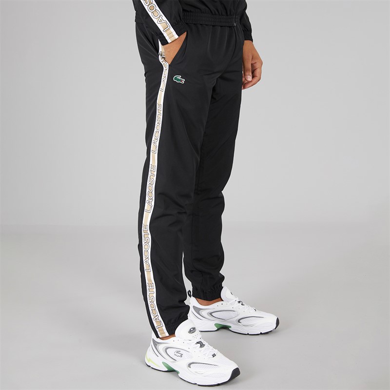 Lacoste Mens Logo Joggers Black