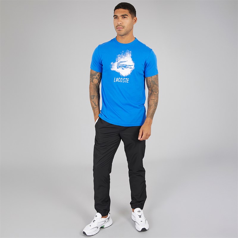 Lacoste Mens Graphic T-Shirt Gipsy Blue
