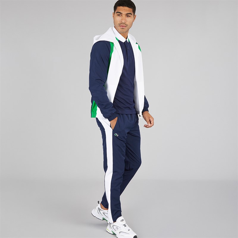 Lacoste Mens Tracksuit White/Calathea Navy Blue