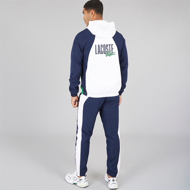 Lacoste Mens Tracksuit White/Calathea Navy Blue