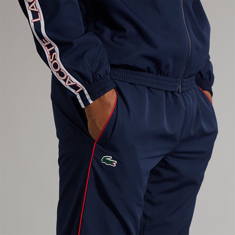 Lacoste Mens Tracksuit Navy Blue/Grenadine