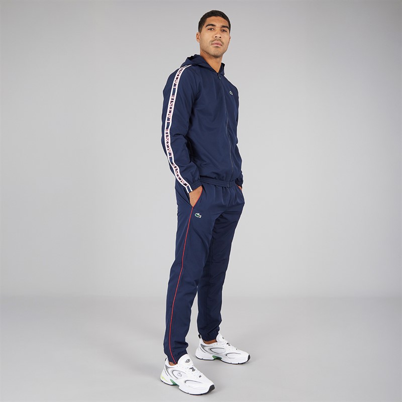 Lacoste Mens Tracksuit Navy Blue/Grenadine