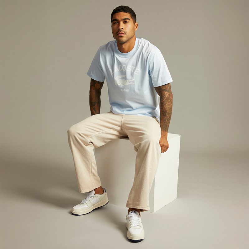 Lacoste Mens Signature Print T-Shirt Rill