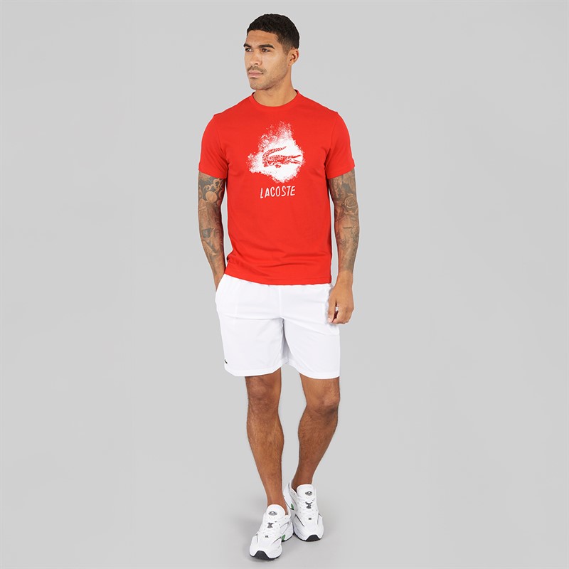 Lacoste Mens Graphic T-Shirt Grenadine