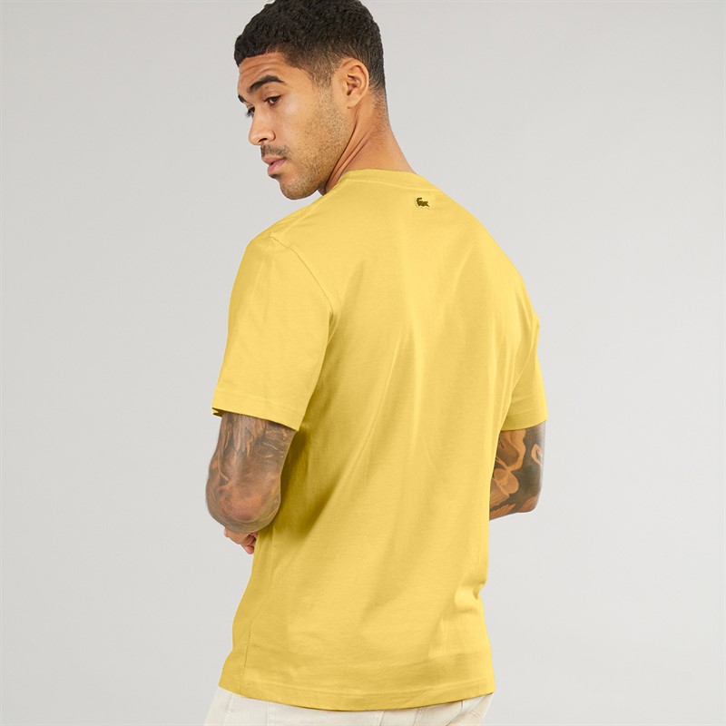 Lacoste Mens Graphic T-Shirt Yellow/Calathea