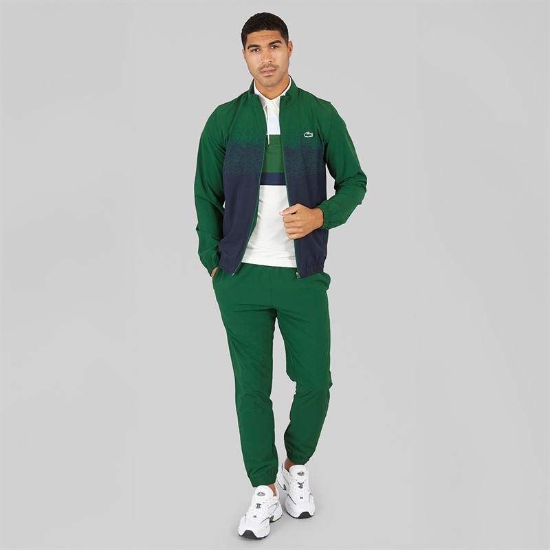 Lacoste Mens Tracksuit Green/Navy Blue
