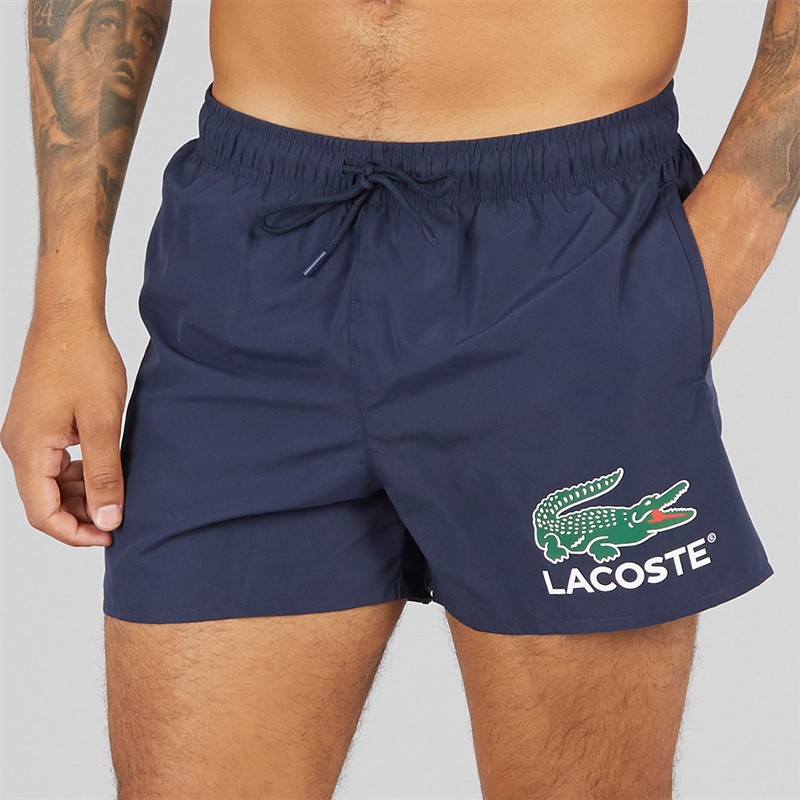 Lacoste Mens Swim Shorts Navy Blue