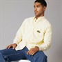 Lacoste Mens Stripe Oxford Shirt Yellow/White