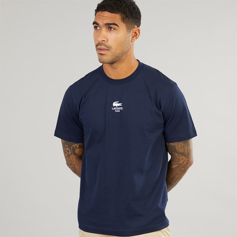 Lacoste Mens T-Shirt Navy Blue