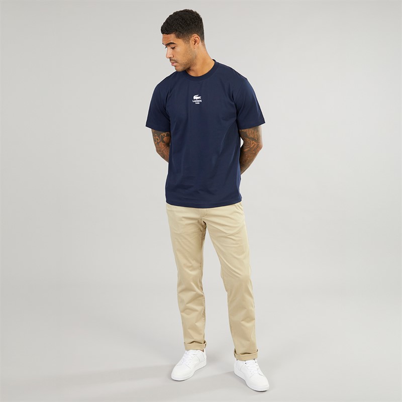 Lacoste Mens T-Shirt Navy Blue