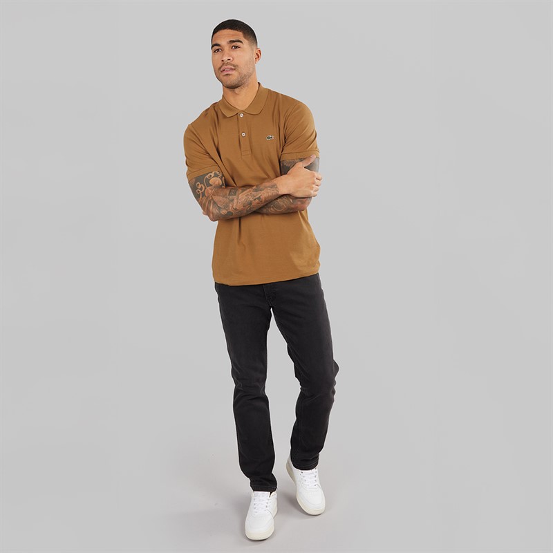 Lacoste Mens Polo Shirt Date Brown