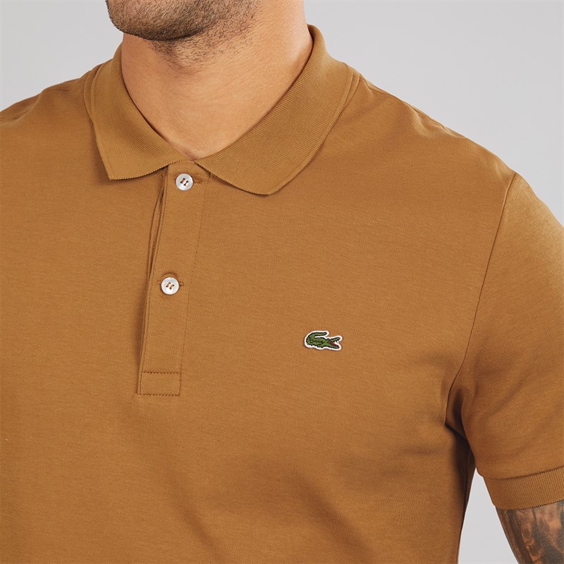 Lacoste Mens Polo Shirt Date Brown