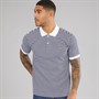 Lacoste Mens Polo Shirt White/Navy Blue