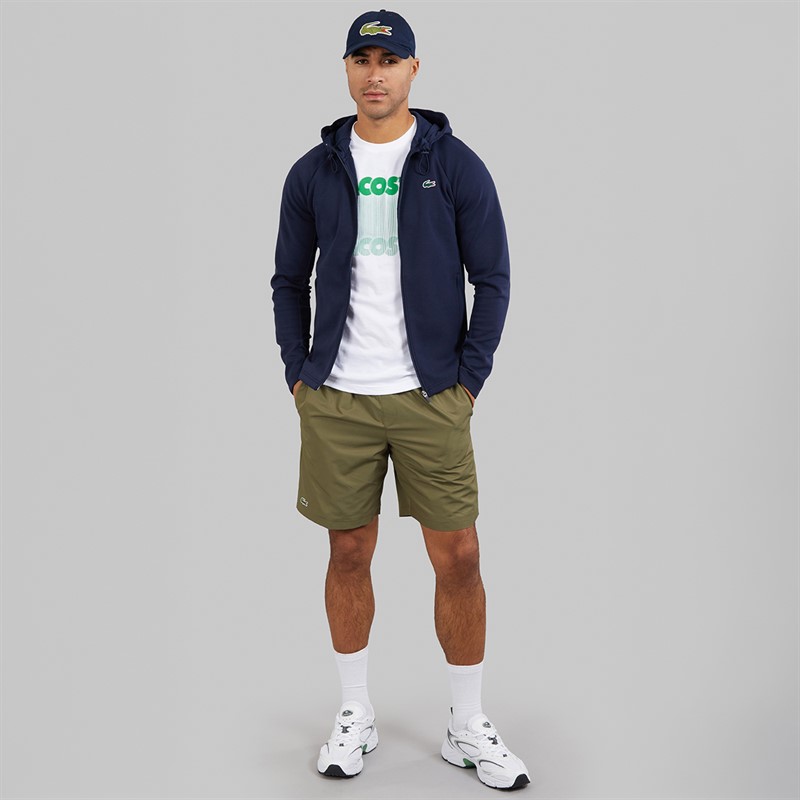 Lacoste Mens Zip Up Hoodie Navy Blue/Navy Blue