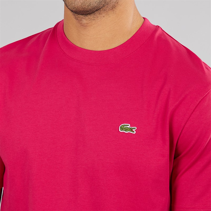 Lacoste Mens Crew Neck T-Shirt Bigarreau Cherry
