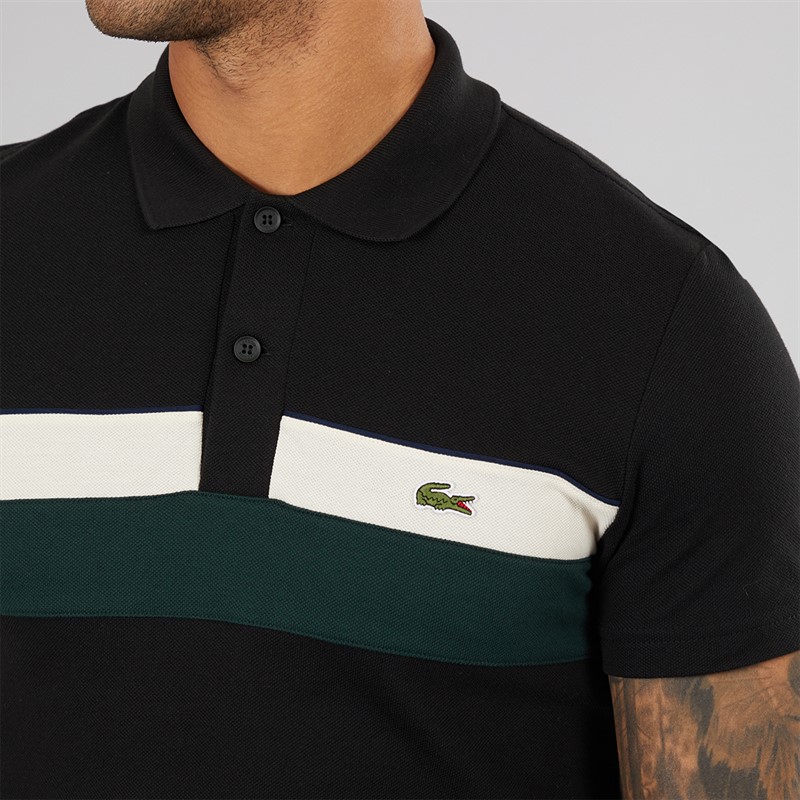 Lacoste Mens Polo Shirt Black/Lapland Sinople