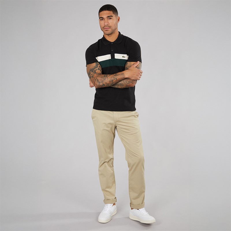 Lacoste Mens Polo Shirt Black/Lapland Sinople