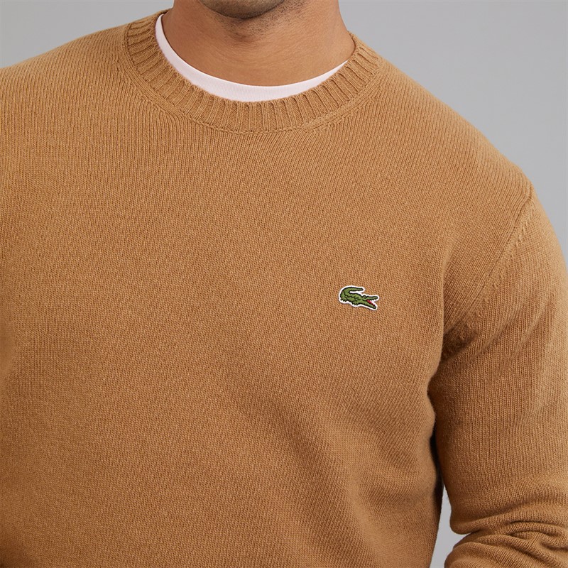 Lacoste Mens Crew Neck Jumper Datte Chine