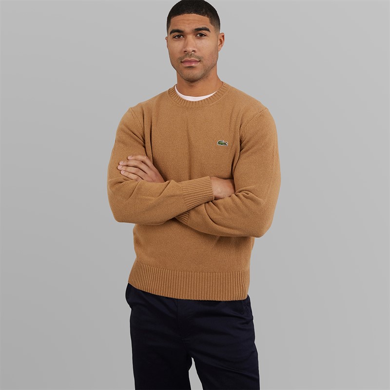 Lacoste Mens Crew Neck Jumper Datte Chine