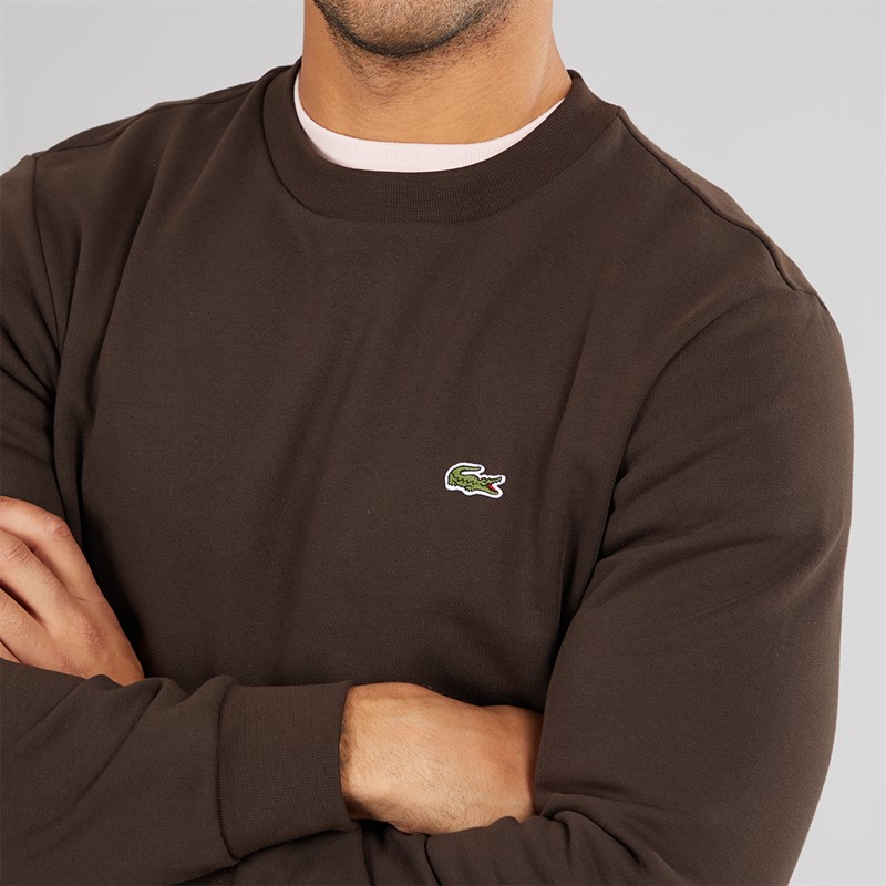 Lacoste Mens Crew Neck Sweatshirt Port 0