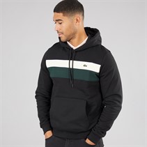 Lacoste Mens Hoodie Black/Lapland Sinople