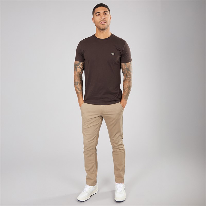 Lacoste Mens Crew Neck T-Shirt Port 0