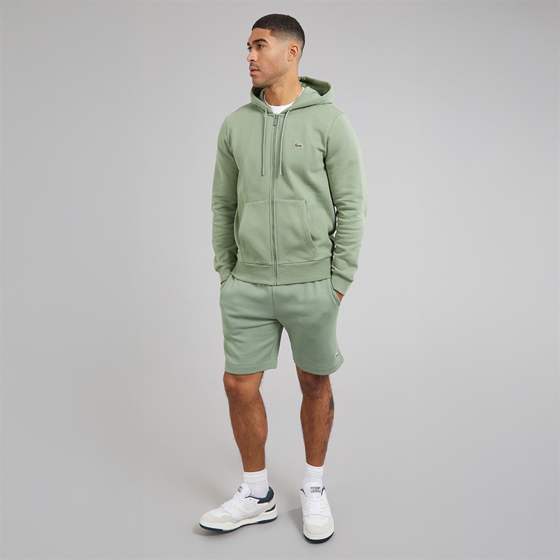 Lacoste Mens Zip Up Hoodie Thyme