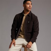 Lacoste Mens Long Sleeve Velour Shirt Port 0