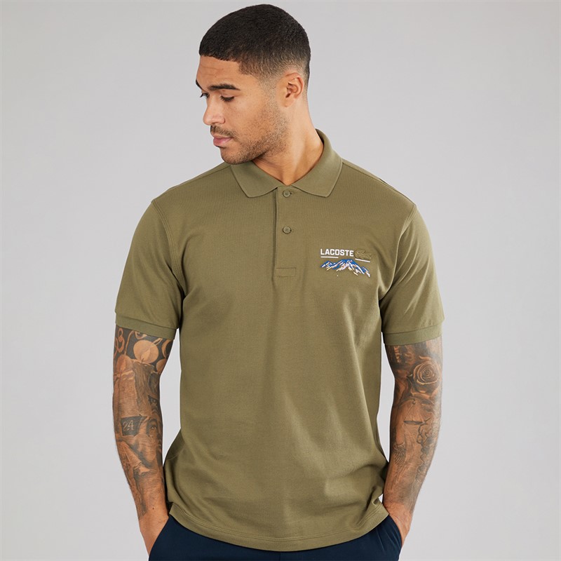 Lacoste Mens Polo Shirt Olive