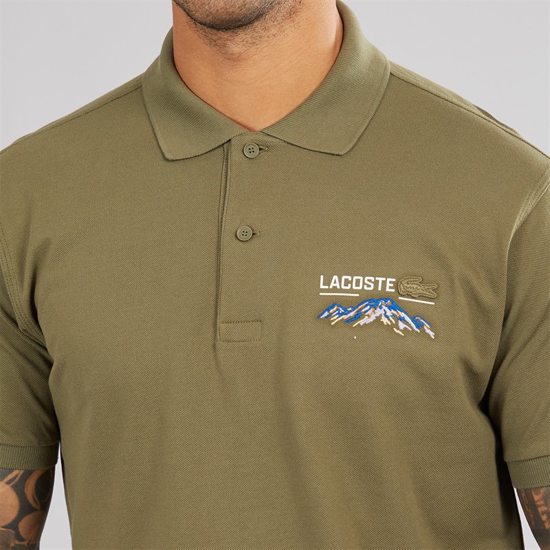 Lacoste Mens Polo Shirt Olive