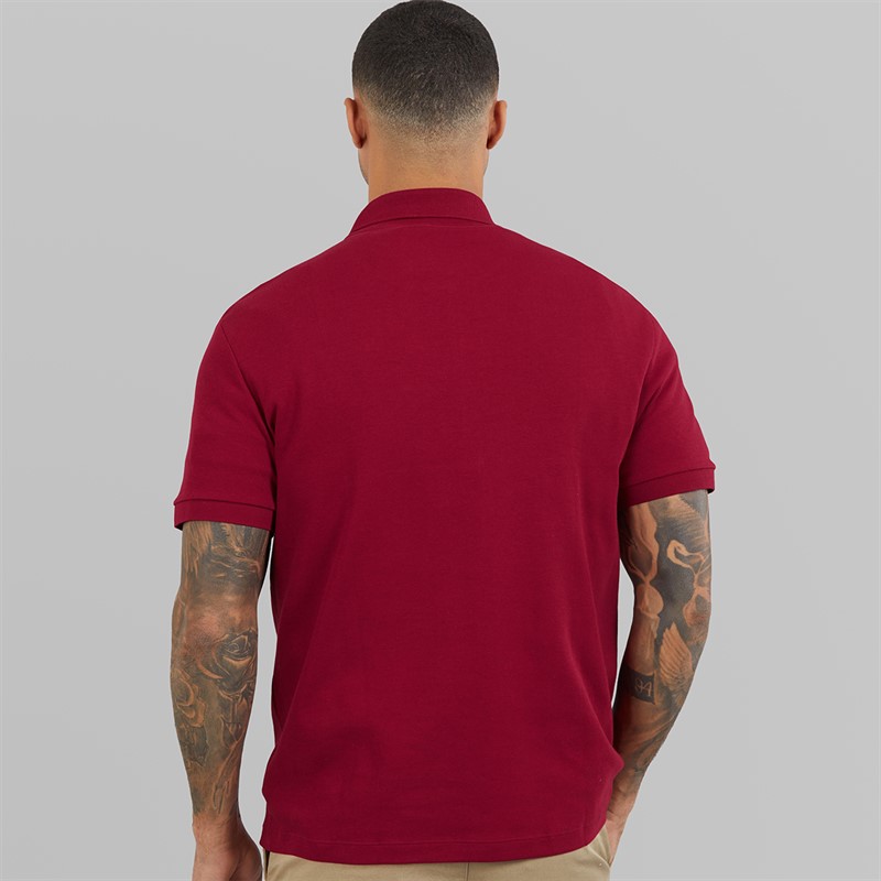 Lacoste Mens Polo Shirt Bordeaux